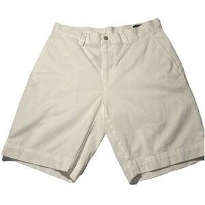 Polo Ralph Lauren Classic Fit 9" Shorts Men's Size 30 White Cotton Chino